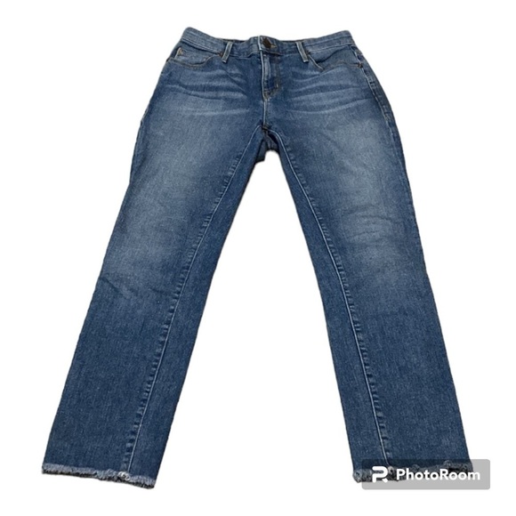 PS Parker Smith Womens Slim Fit Raw Hem Jeans In medium Wash | Size 26 - Picture 2 of 15